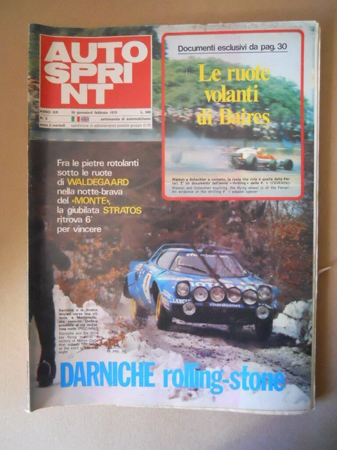 AUTOSPRINT N 15 1979 Villeneuve Rivista di F1 e Rally [P52] EUR 7,32 ...