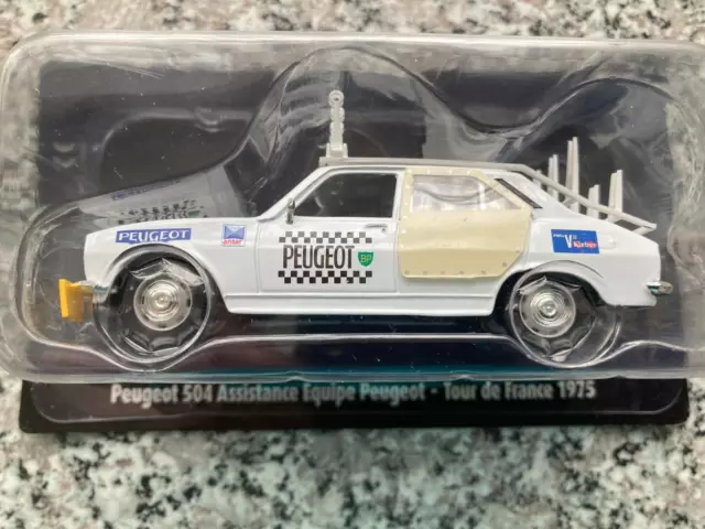 Peugeot 504 Assistance Equipe Tour De France 1975 ~ 1:43 Norev Sealed Blister