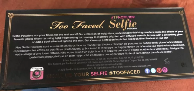 Too Faced No Filter Selfie Palette NEU Light Filtering Powders 3