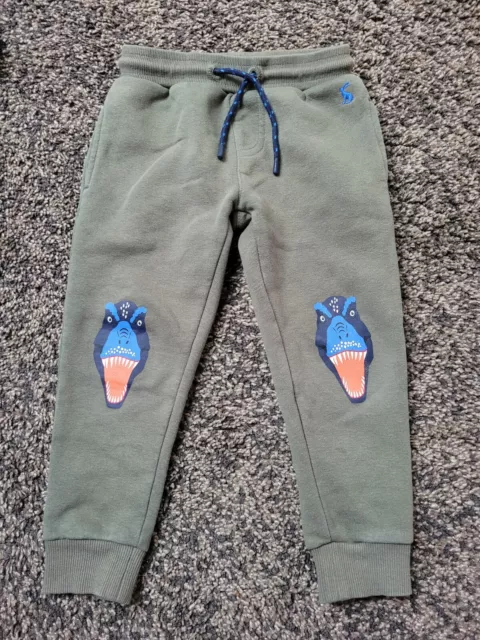 Tom Joule Joules Hose Sweathose Jogger Gr. 98 Grün/oliv Dino Jungen Warm