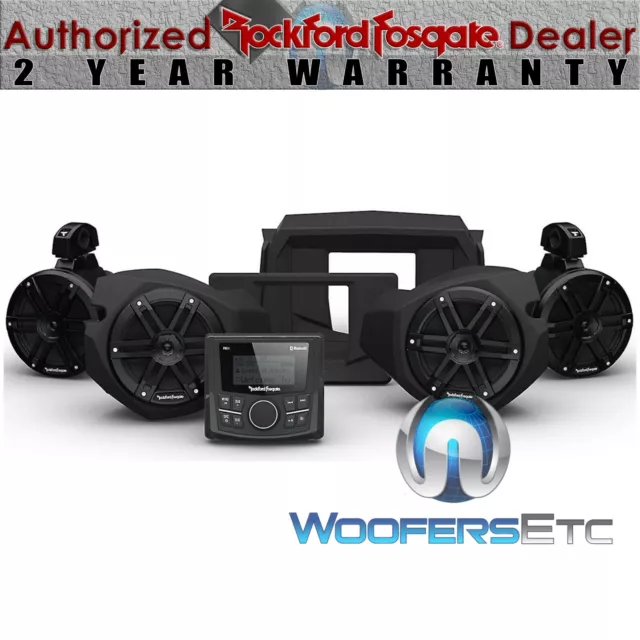 Rockford Fosgate Rzr14-Stg2 Stage 2 Audio Kit For Select Polaris Rzr Models New