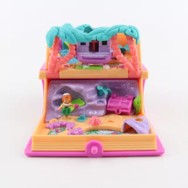 POLLY POCKET 1995 Glitter Island w/1 original doll 3