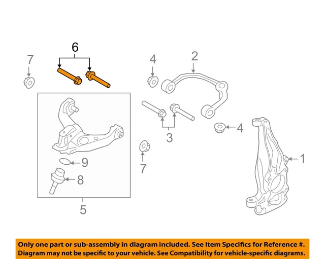 FORD OEM FRONT SuspensionLower Control Arm Bolt W718840S439 13.84