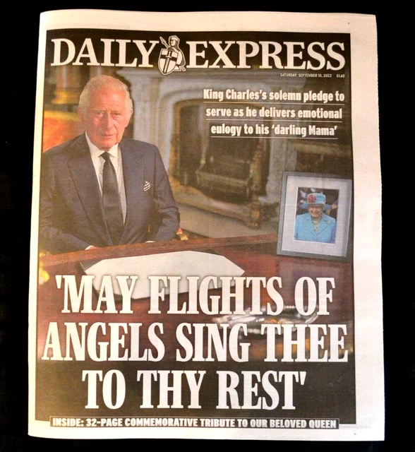 Daily express uk newspaper 10 09 22 september 10th 2022 queen elizabeth