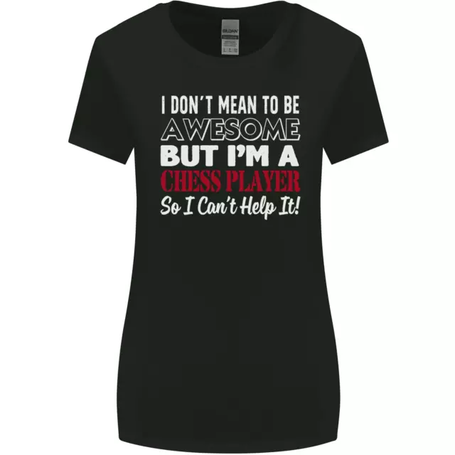 T-shirt donna taglio più largo I Dont Mean to Be Chess Player