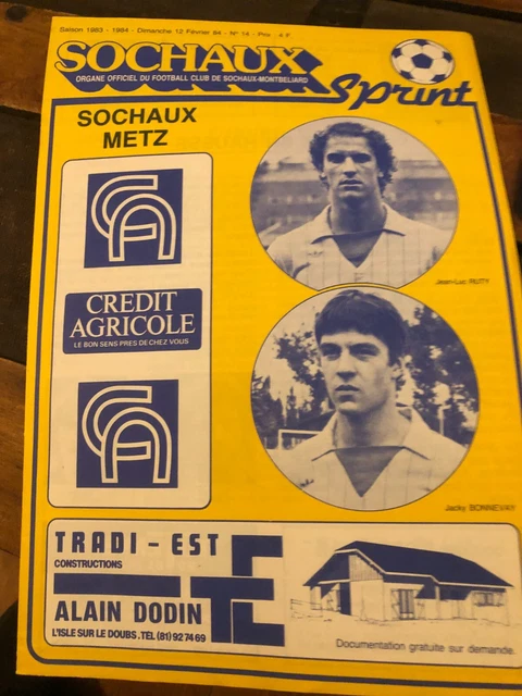 PROGRAMME JOURNAL 93 Hebdo )) RED STAR V TOULOUSE TFC * saison 1994/95 EUR 5,50 - FR
