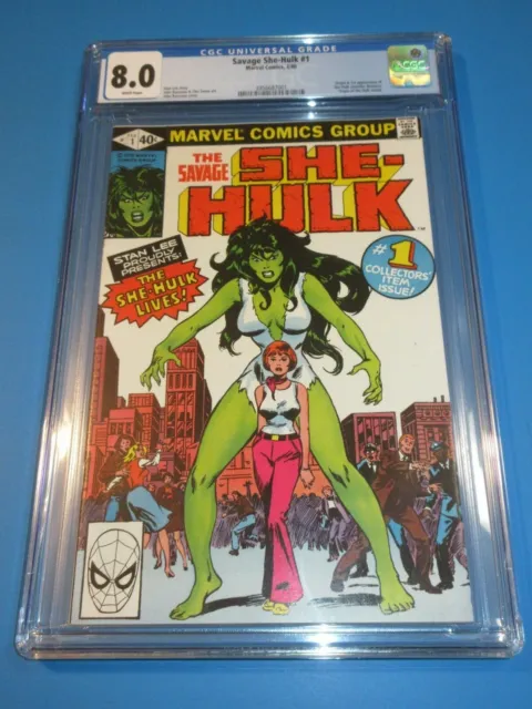 She-Hulk #1 Bronze age 1st Appearance Jessica Walter Key CGC 8.0 VF Beauty Wow