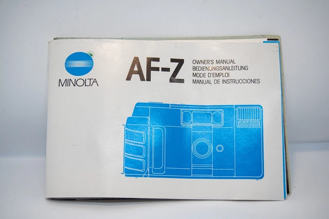 Brochure Minolta – Mode D'emploi / Notice – MC Rokkor Lenses Chart – Anglais