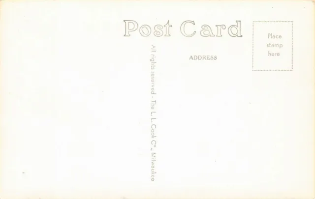 RPPC Crystal Falls Michigan MI General Hospital 1940s Photo Vtg Postcard B10 2