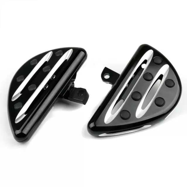 Trittbretter Fahrer-Sozius für Harley-Davidson Craftride Stripe Mini schwarz