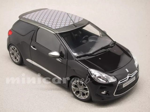 CITROEN DS3 CABRIO NOIRE, voiture miniature 1/18e NOREV 181545