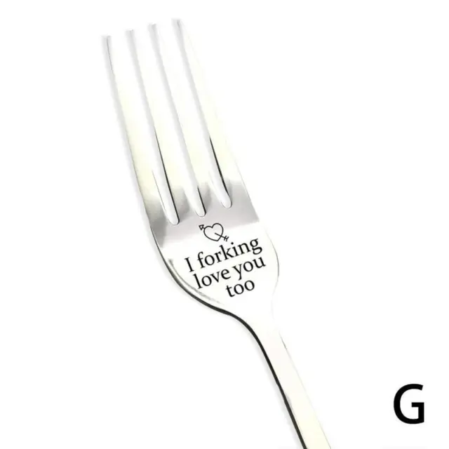 7# I forking love you too I forking love you Engraved Fork Best Present For H C8