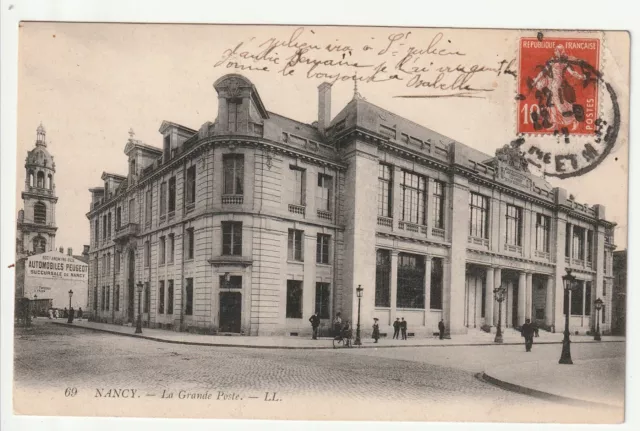 NANCY - Meurthe & Moselle - CPA 54 - le nouvel Hotel des postes - voiture
