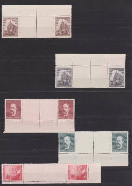 Böhmen & Mähren  Lot  postfr. Zwischenstegpaare  siehe scan