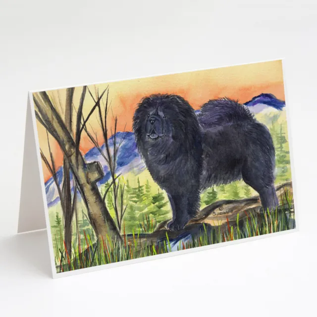 Chow Chow Greeting Cards and Envelopes Pack of 8 SS7005GCA7P