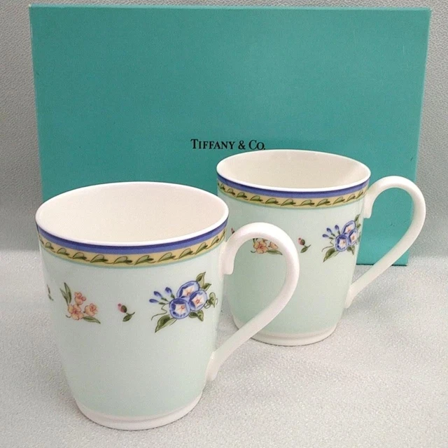 TIFFANY & CO. Morning Glory Plates Set of 4 Made in Japan £115.19
