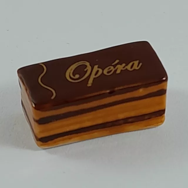 Fève GÂTEAU OPÉRA Porcelaine émaillée