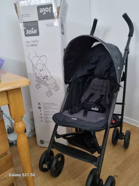 Joie Nitro Black Pushchairs Single Seat Stroller