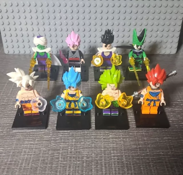 8pcs/set Dragon Ball Z - Black Goku Broly Bardock Gohan Vegeta Minifig -  Best Minifigs