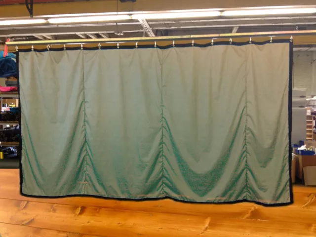 Tan Curtain/Stage Backdrop/Partition, Non-FR, 10 H x 15 W