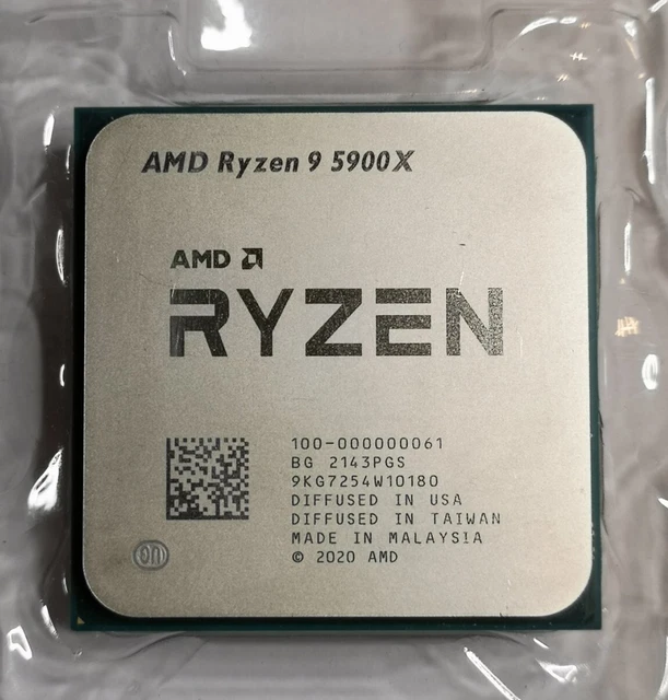 AMD RYZEN 9 5900X Desktop Processor (4.8GHz, 12 Cores, Socket AM4 ...