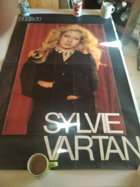 Rare Affiche de concert Sylvie VARTAN par disque Rca /117x78cm/photo  bruno leys