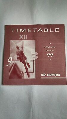 Air Europa LGW Timetable OCT 1999