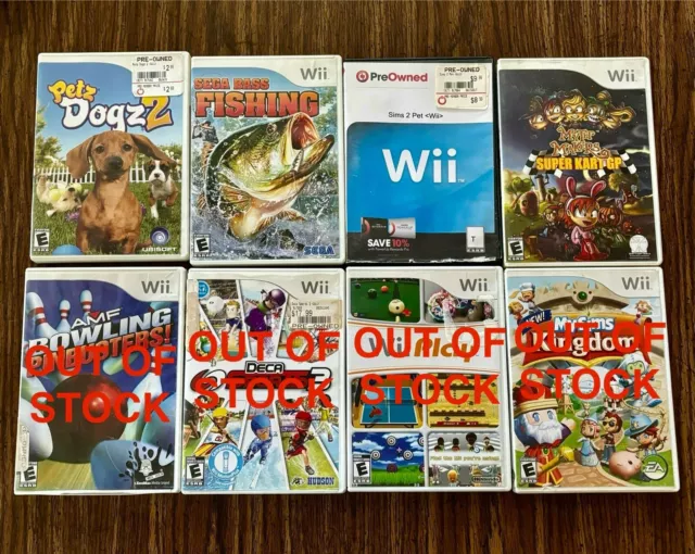 Wii Games Lot | Buy 2 or More Get 1 Free of Choice | Tested and Working