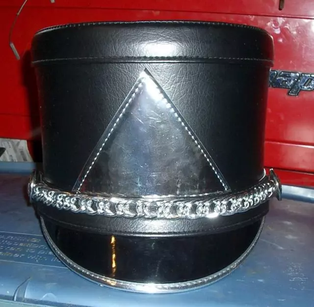 Fruhauf Uniforms Black Marching Band Shakos Helmet High School Prop 7 3/8"