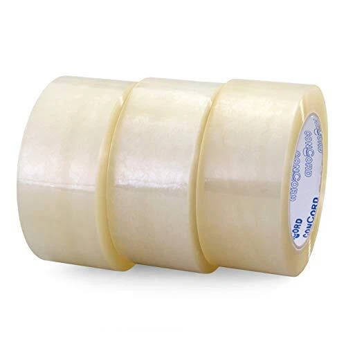 IDL Packaging 2-inch x 110-yard Medium Strength Clear Packing Tape Pack of 3 ...