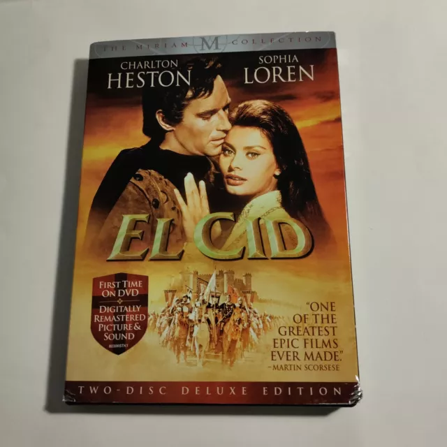 El Cid (DVD, 2008, 2-Disc Set, The Miriam Edition)  Slip Cover
