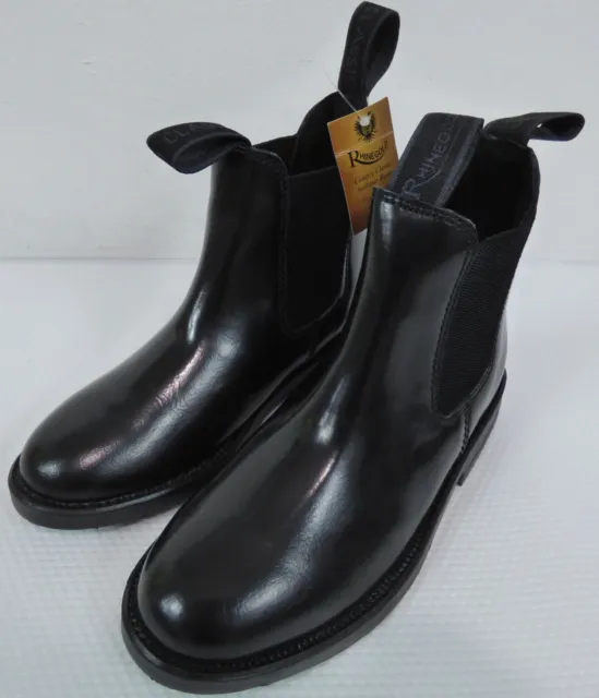 Reingold Classic Leather Black Jodhpur Boots Size 3 Childs