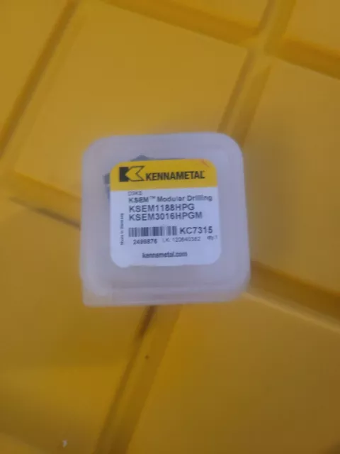 Kennametal KSEM1188HPG KC7315 Carbide Replaceable Tip Drill
