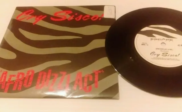 CRY SISCO afro dizzi act/ki ton ko AWOL 1 uk escape record 1988 7" PS EX/EX