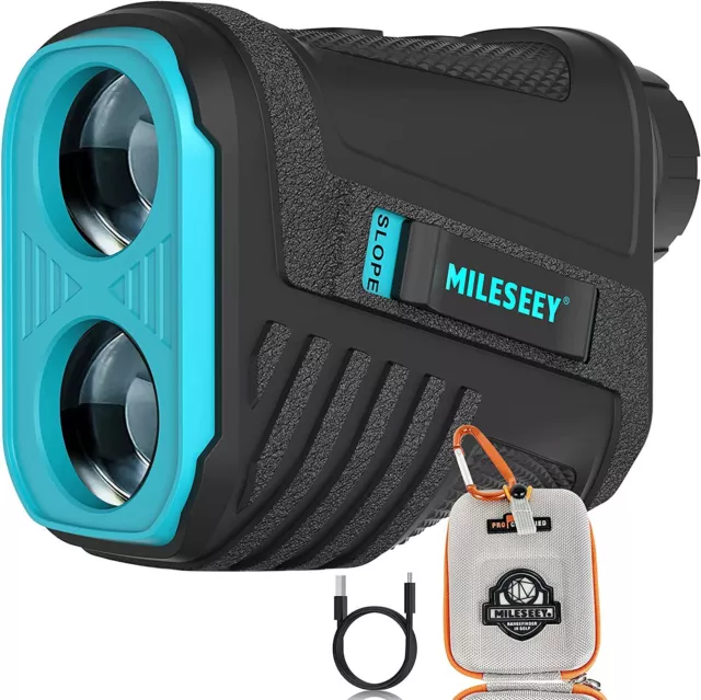 Mileseey Golf Rangefinder Slope, 600M 6X Laser Range Finder, USB Charging