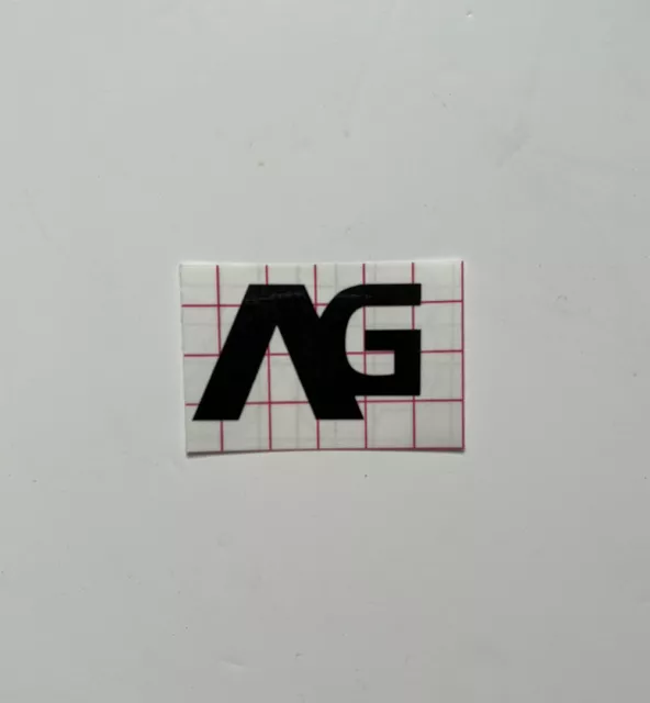 AG ANALOG Logo  Sticker / Snowboard Burton / Die-cut / Black / Small /