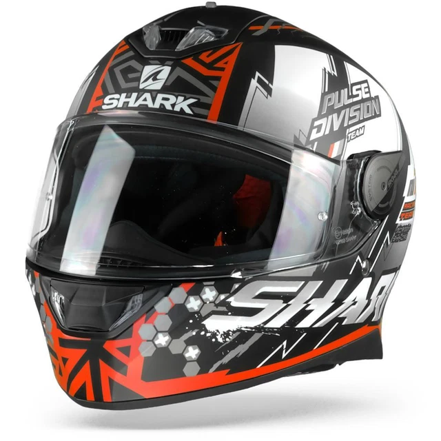 Shark Skwal 2 Noxxys Matt Black Red Silver KRS Full Face Helmet