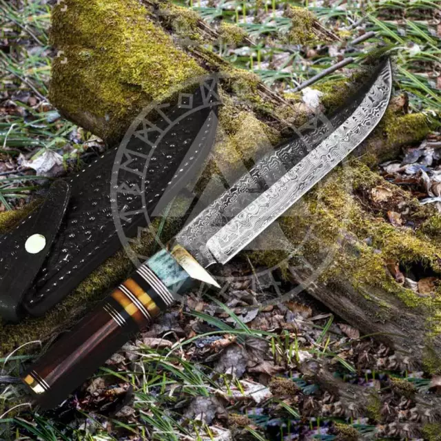 Custom Bowie Hunting Knife Custom Survival Camping outdoor Fixed Blade knife 417