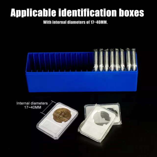 Blue/Red Optional Case 20*Coin Holder Certified PCGS NGC Slabs Storage Box Shell