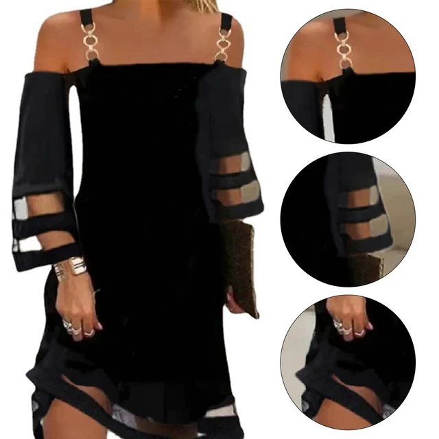 Brand New Female Sleeve Slim Solid Color Suspenders Temperament A Line