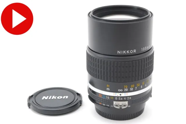 Video [Near MINT] Nikon Ai-s Nikkor 135mm f/2.8 MF Prime Telephoto Lens JAPAN