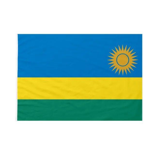 Bandiera da bastone Ruanda 70x105cm