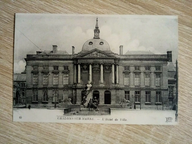 Cpa Chalon Sur Marne L Hôtel De Ville