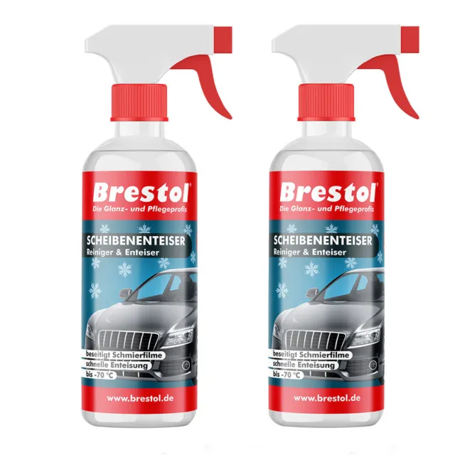 (38,17€/L) 2x 300 ml SCHEIBENENTEISER Eisfrei Windschutzscheibe Enteiser Spray