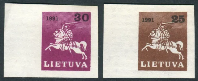 Lituania 1991 ** 412A/B Serie básica 1991- Sin dentar ( 2 val. )
