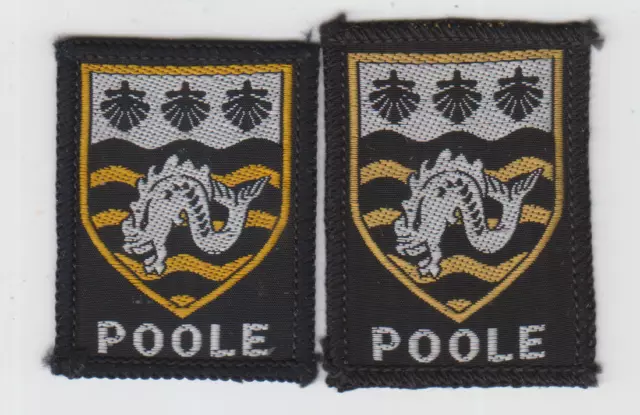 Boy Scout Badges obsolete POOLE District gold+yellow