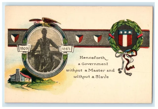c1920's Abraham Lincoln Slaves Civil War Unposted Antique Postcard