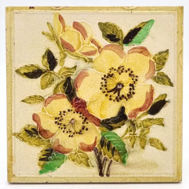 Antique Fireplace Tile by Sherwin & Cotton C1880