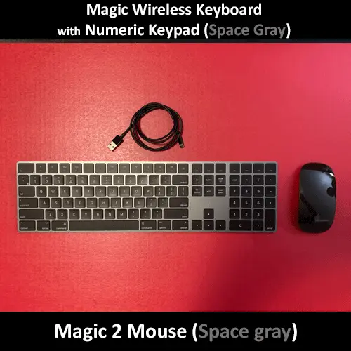 Apple Magic Mouse 2 magic Keyboard with Numeric Keypad (Space Grey)