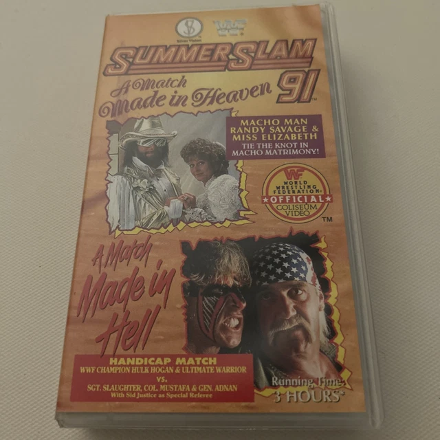 WWF SUMMERSLAM 91 VHS [1991] PAL Wrestling Video Tape WWE